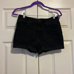 Black Jean Shorts